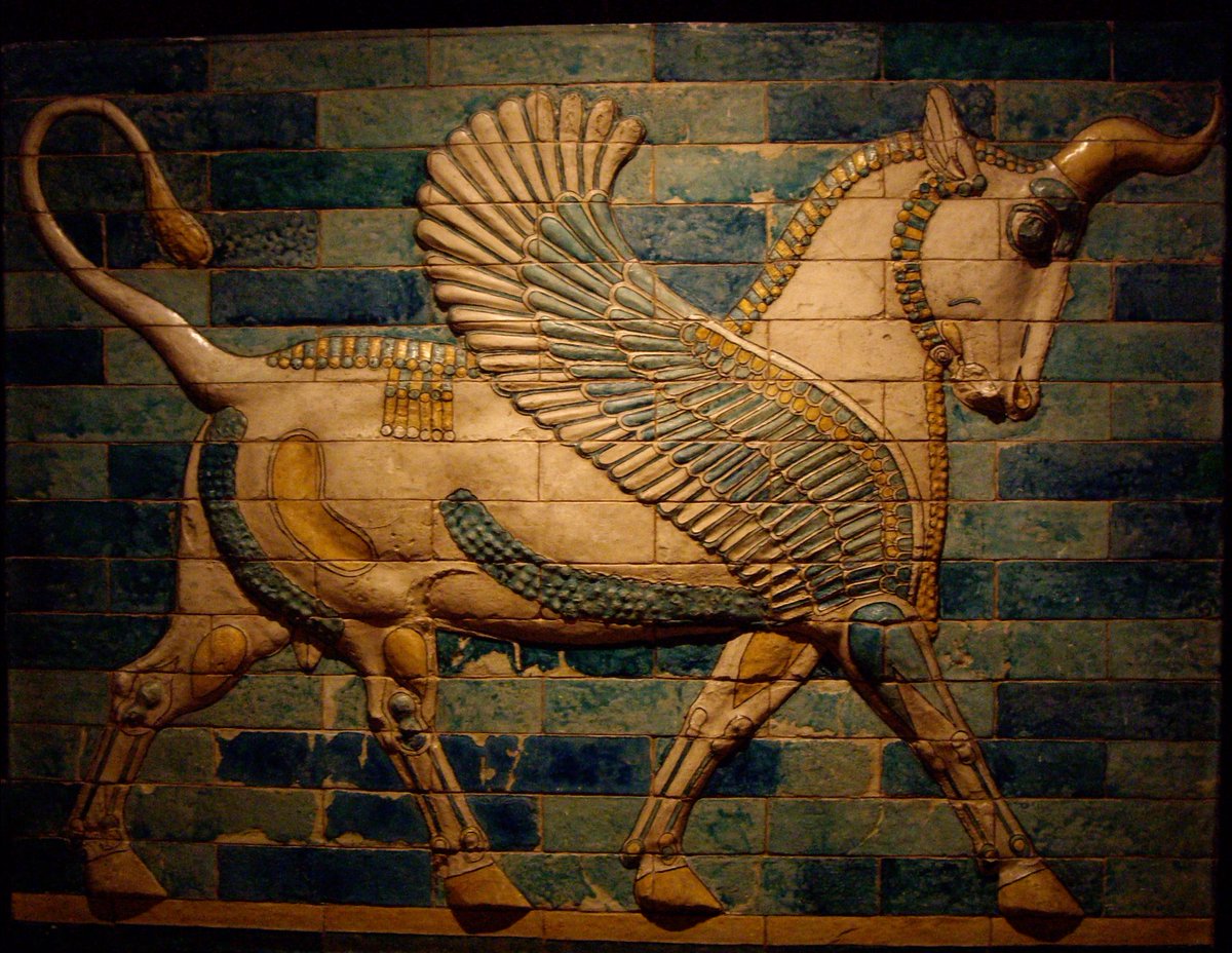 Орнамент Крылатый бык месопотамии